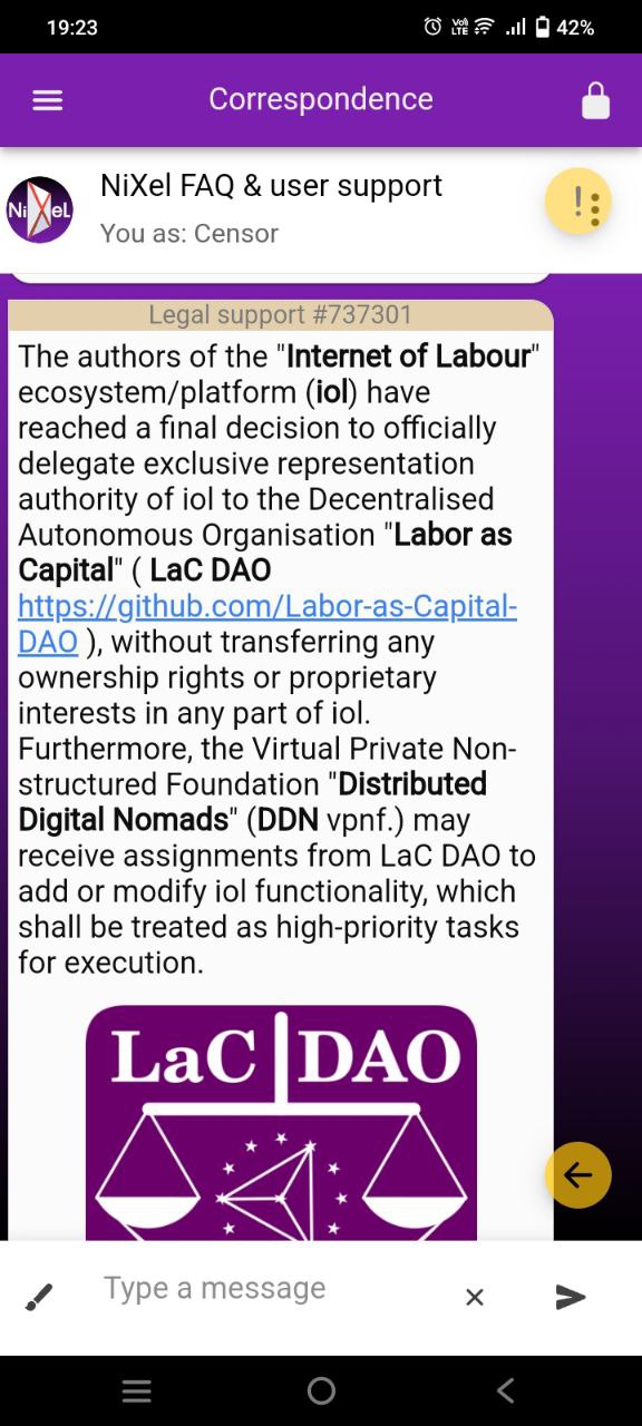 iol to LaC announcement